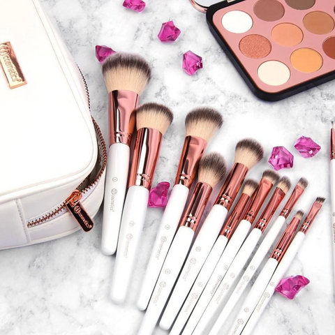 BH Cosmetics Rose Romance 12 Piece Brush Set