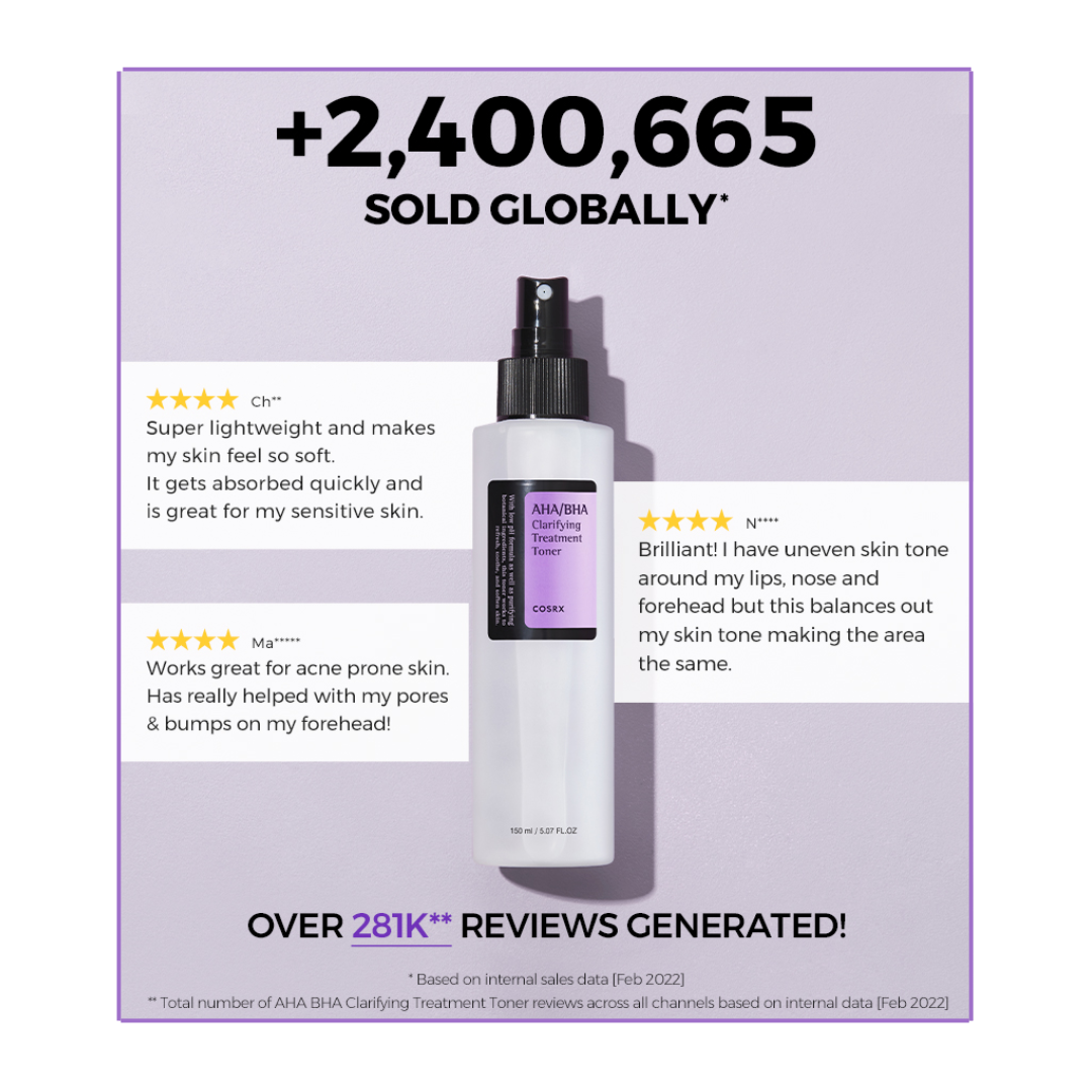 Cosrx AHA/BHA Clarifying Treatment Toner