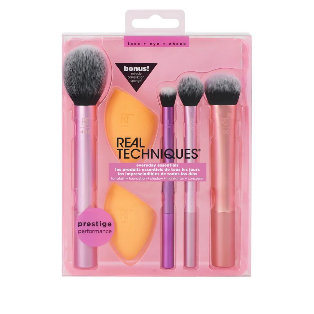 Real Techniques Everyday Essentials Makeup Brush Set 