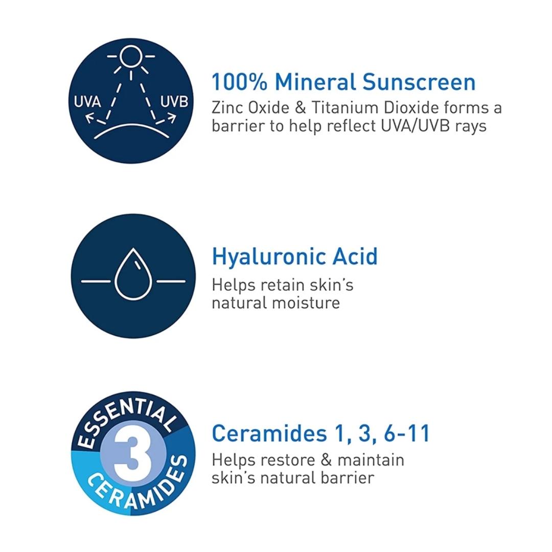 Cerave Hydrating Mineral Sunscreen Spf 30
