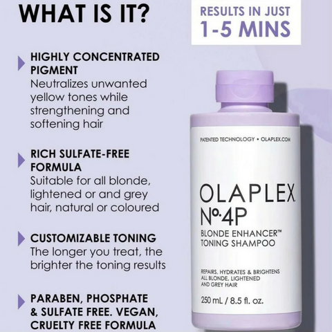 Olaplex Nº.4P Blonde Enhancer™ Toning Shampoo 250 ML