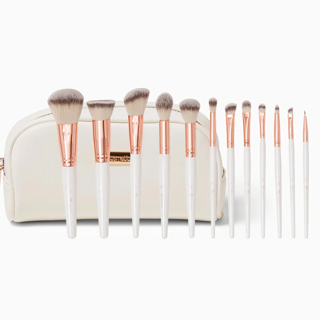 BH Cosmetics Rose Romance 12 Piece Brush Set 