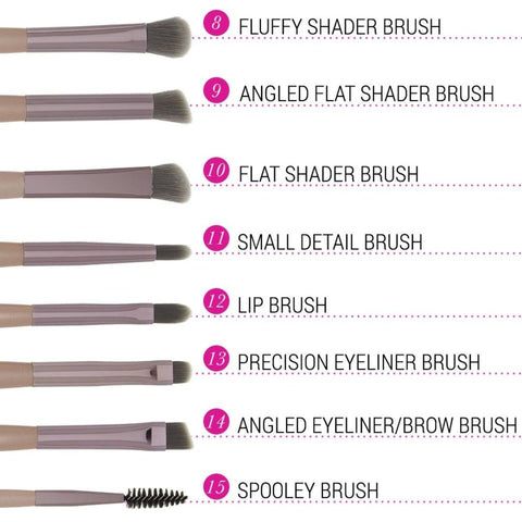 BH Cosmetics Lavish 15 Pieces Brush Set