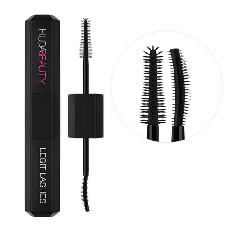 Huda Beauty Legit Lashes Double-Ended Volumizing and Lengthening Mascara