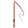 Lip liner pencil with pink color swatch on a white background
