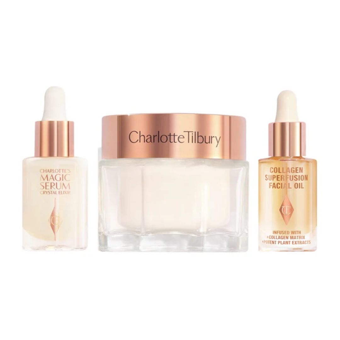 Charlotte Tilbury Magic Gift of Skin Revival set packaging on a white background