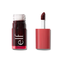 Lip tint with applicator and visible 'elf' branding on a white background