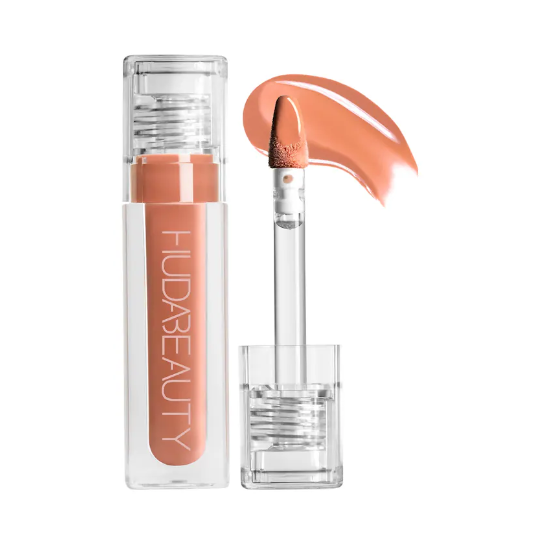 Huda Beauty Faux Filler Extra Shine Lip Gloss Honey