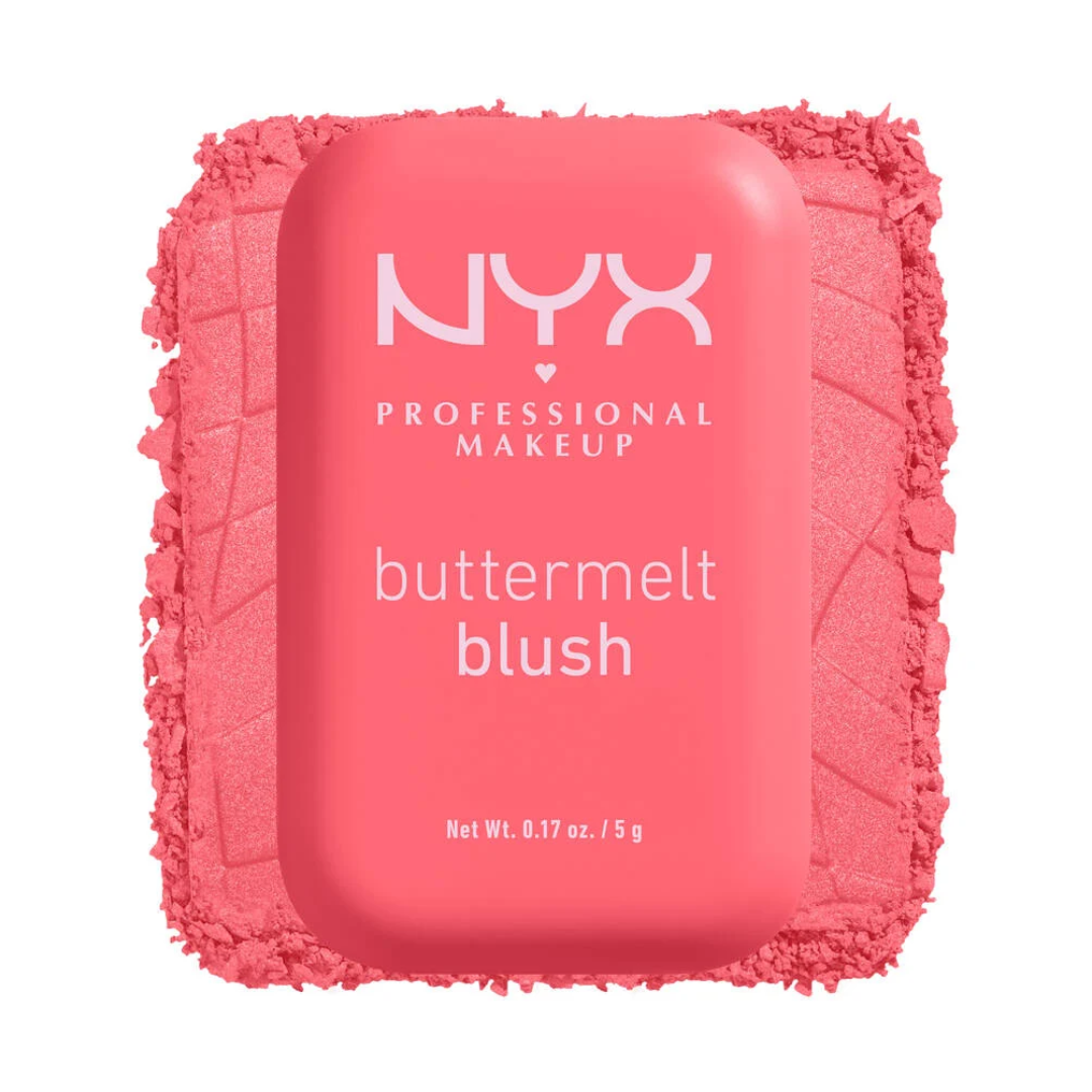 NYX Professional Makeup buttermelt blush on a white background