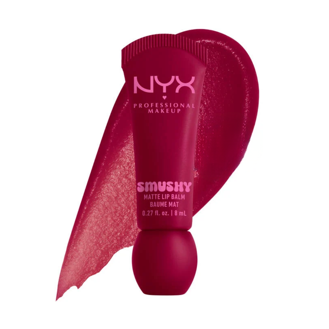 NYX Professional Makeup Smushy Matte Lip Balm on a white background