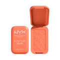 NYX Professional Makeup buttermelt blush in an open case on a white background